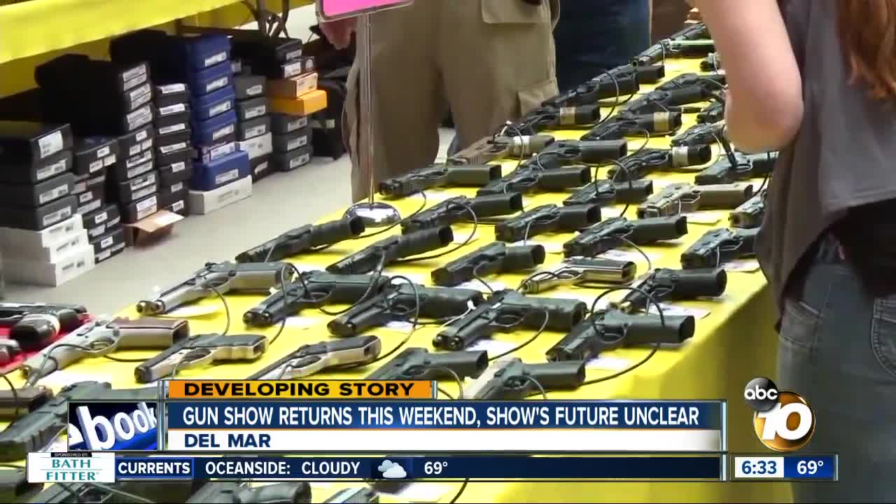 Crossroads of the West Gun Show returns to Del Mar Fairgrounds, but future remains unclear