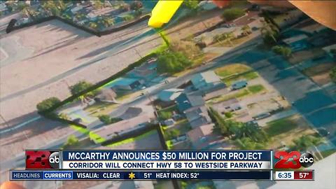 Congressman Kevin McCarthy announces road funding