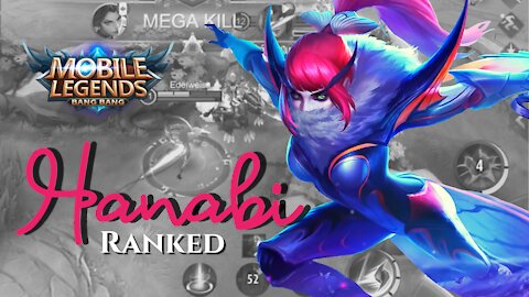 Hanabi Gameplay | Mobile Legends: Bang Bang | Marksman | Solo Rank | Fiery Moth Skin