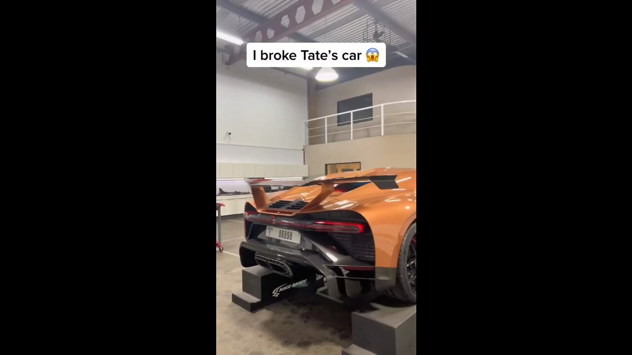 Tate’s car got broken￼😳