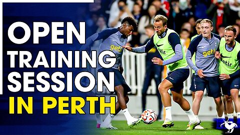 Harry Kane Practices Penalties At The Tottenham Open Training Session In Perth, Australia