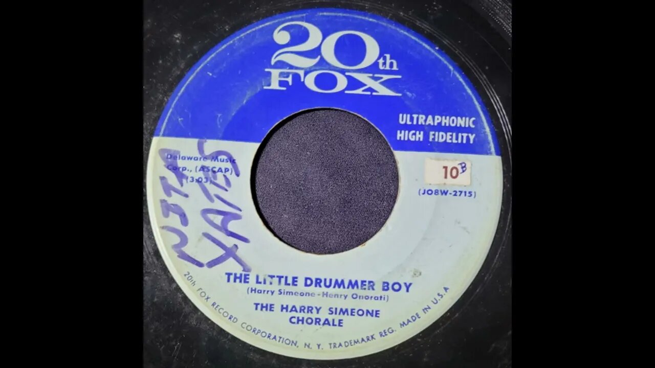 The Harry Simeone Chorale – The Little Drummer Boy