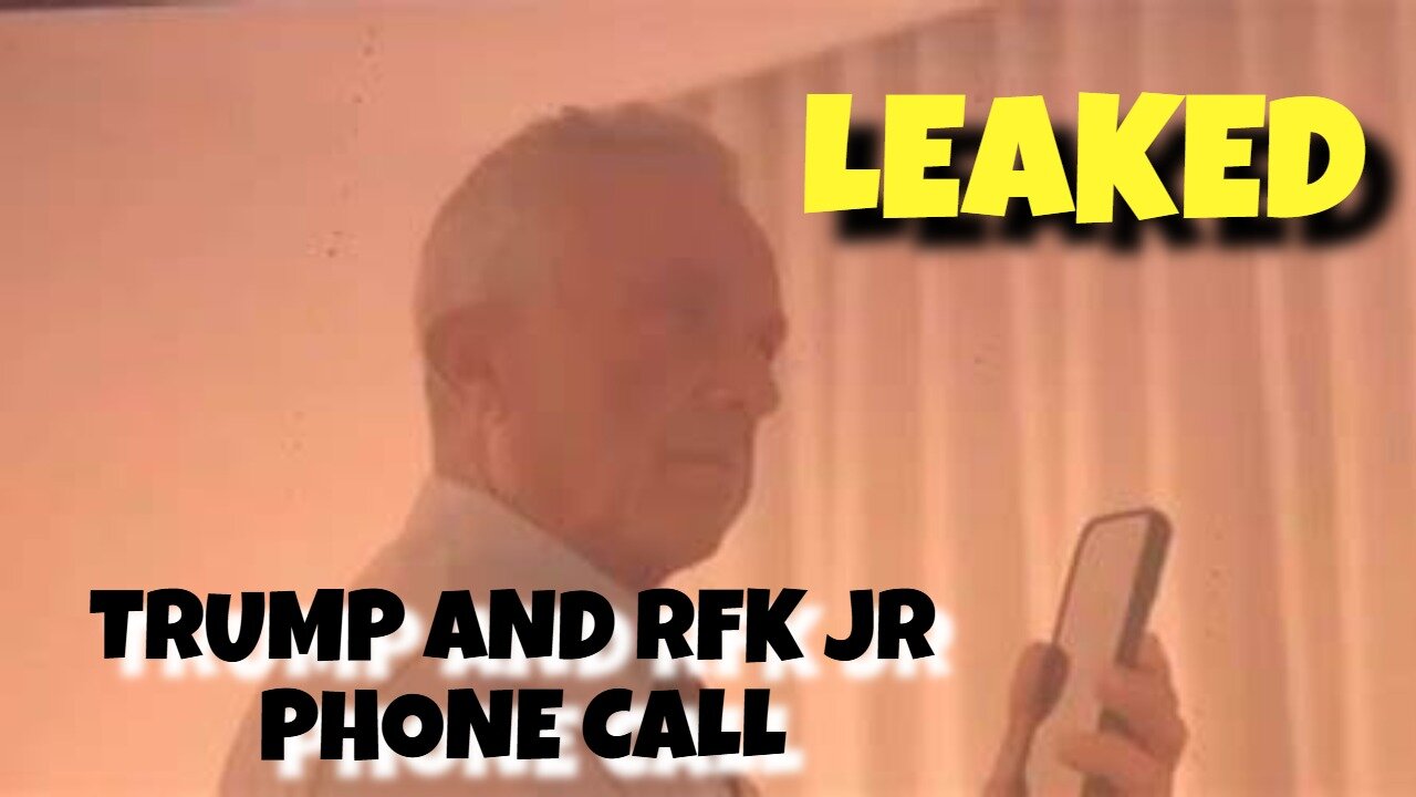 BREAKING NEWS; STUNNING CALL BETWEEN TRUMP AND RFK JR