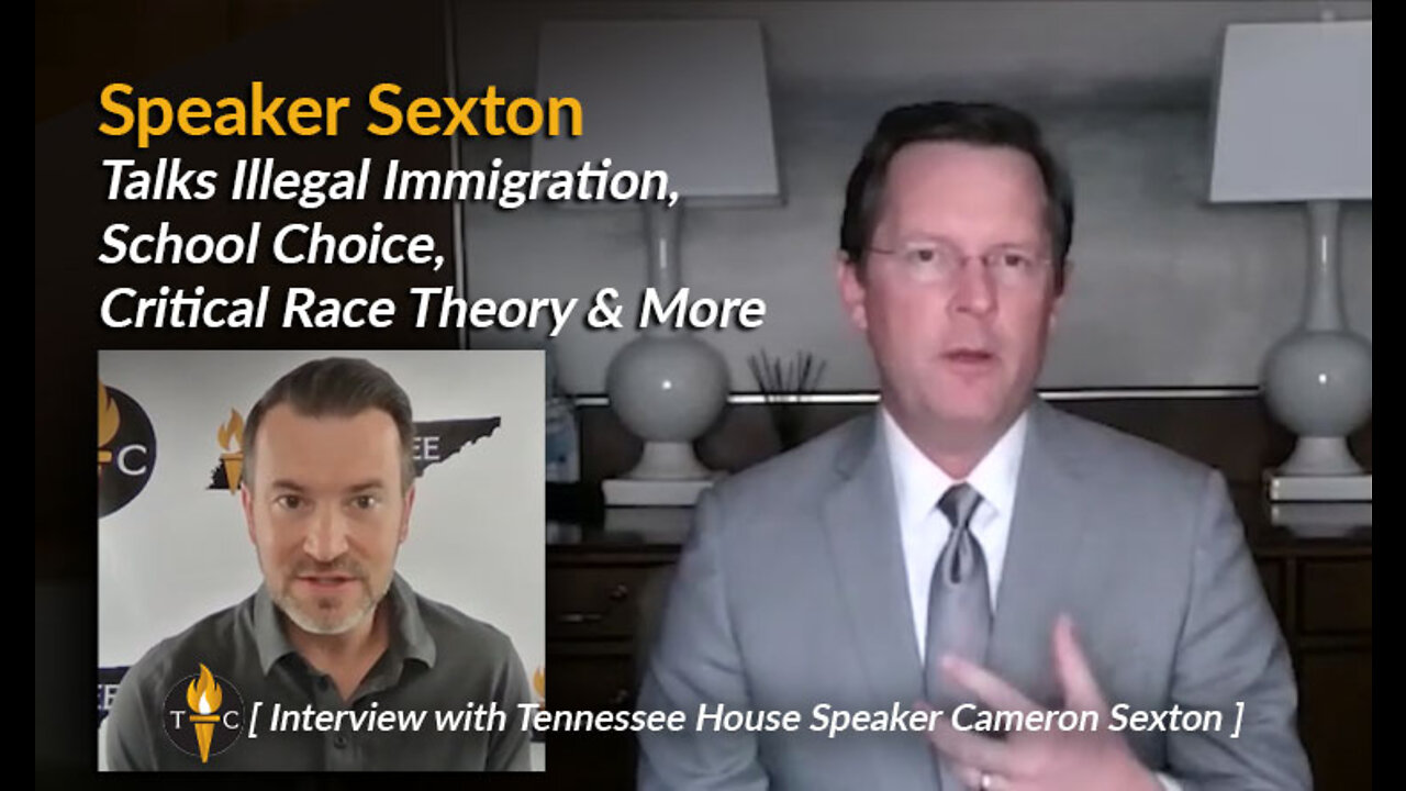 Speaker Sexton Talks Illegal Immigration, School Choice, Critical Race Theory & More