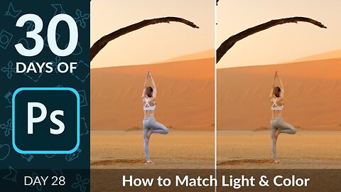 How to Match Light & Color for Composites Photoshop | Day 28