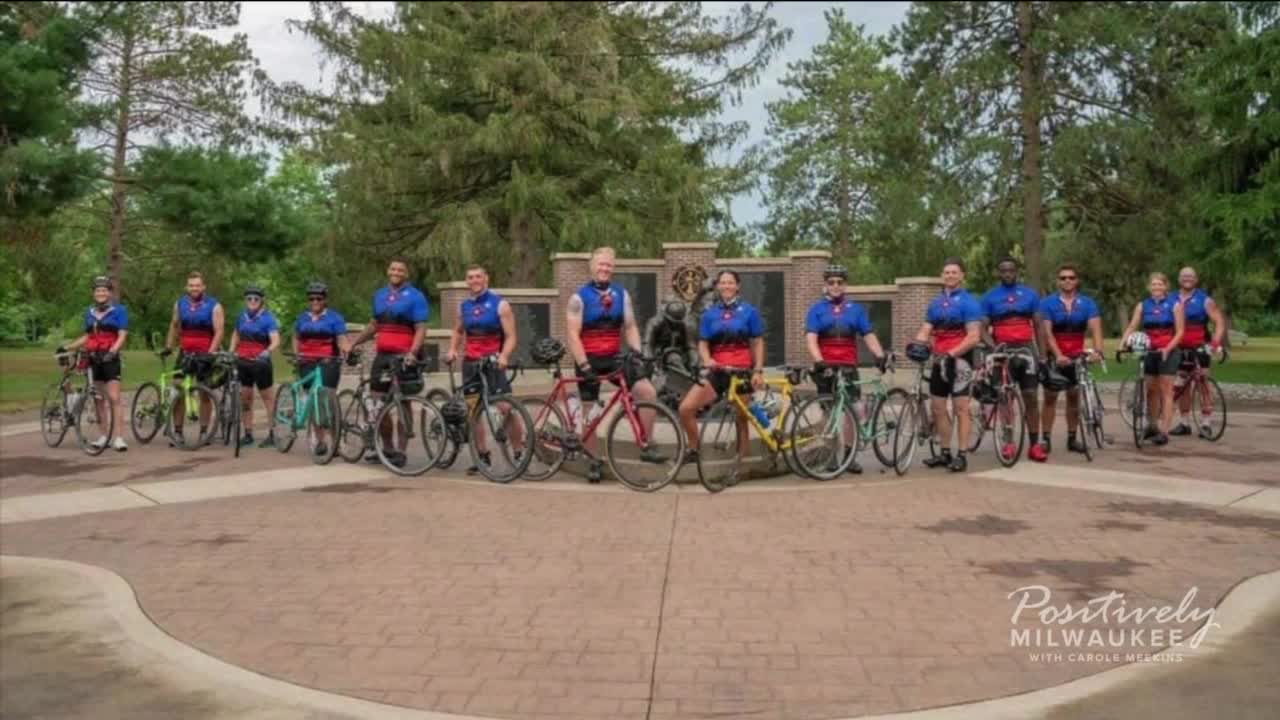 Milwaukee firefighters bike 183 miles for fellow firefighter