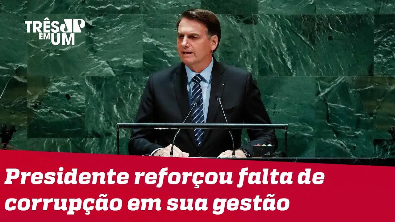 Bolsonaro fala sobre pandemia e meio ambiente na ONU