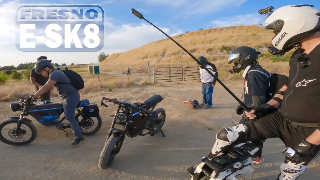 E-biking to the FRESNO ESK8 Group Ride PT.1