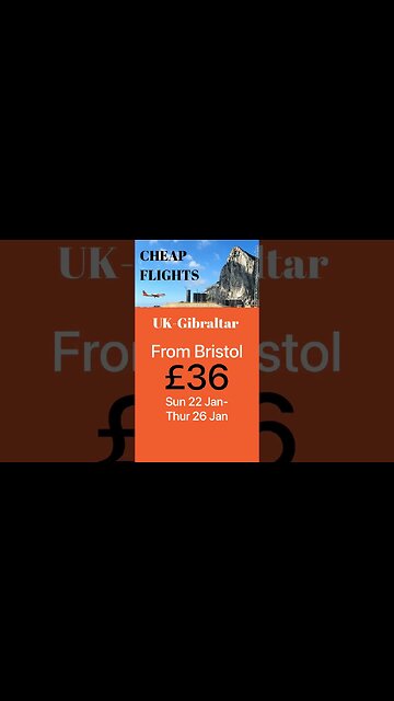 Fly to Gibraltar Cheap #shorts