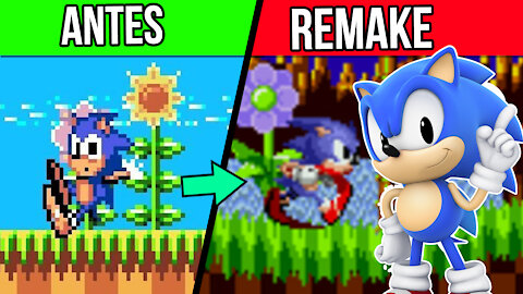 SONIC do Master System REFEITO no MEGA DRIVE