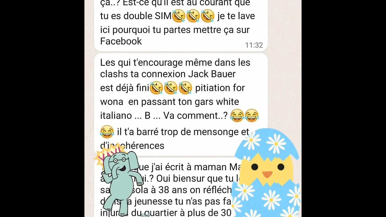 Un petit truc pour les enfants Yaaa mon frère les temps snt durs fau dire la vérité Bonne fête a toi