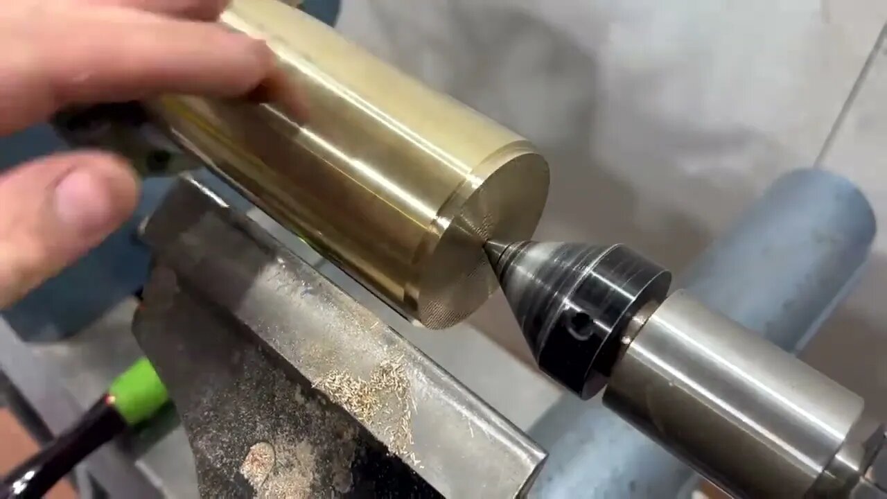 Woodturning - I Turned Solid Brass On A Wood Lathe !!-3