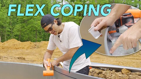 How To Install FLEX POOL COPING On Steel Wall Swimming Pool Kits MFG. by Hydra Pools