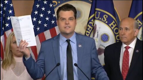 Rep Gaetz Tells Democrats What’s Going To Happen When GOP Takes Power in 2022