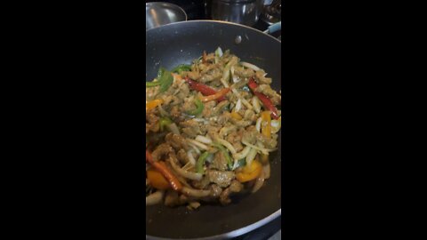 Pork fajitas