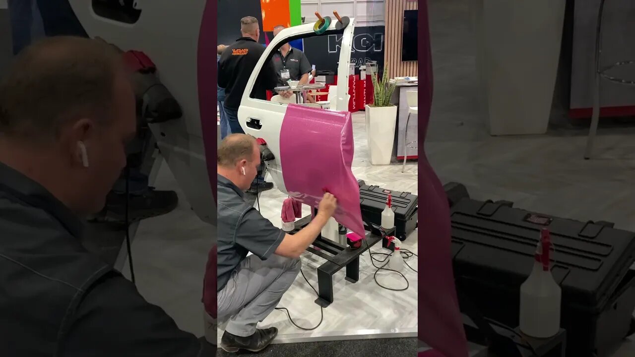 Car Wrapping Demo #Shorts #Cars #CarWrapping