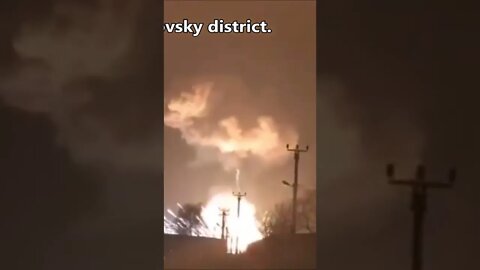 **WARNING** Glushkovsky District #shorts A Large Explosion Has Happened Last Night