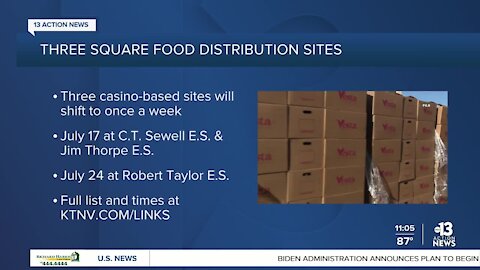 Three Square Food Bank makes changes to distribution sites