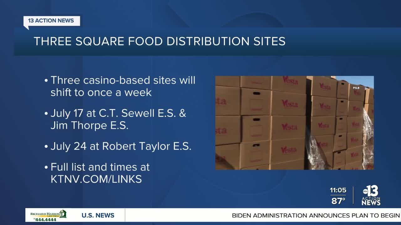 Three Square Food Bank makes changes to distribution sites