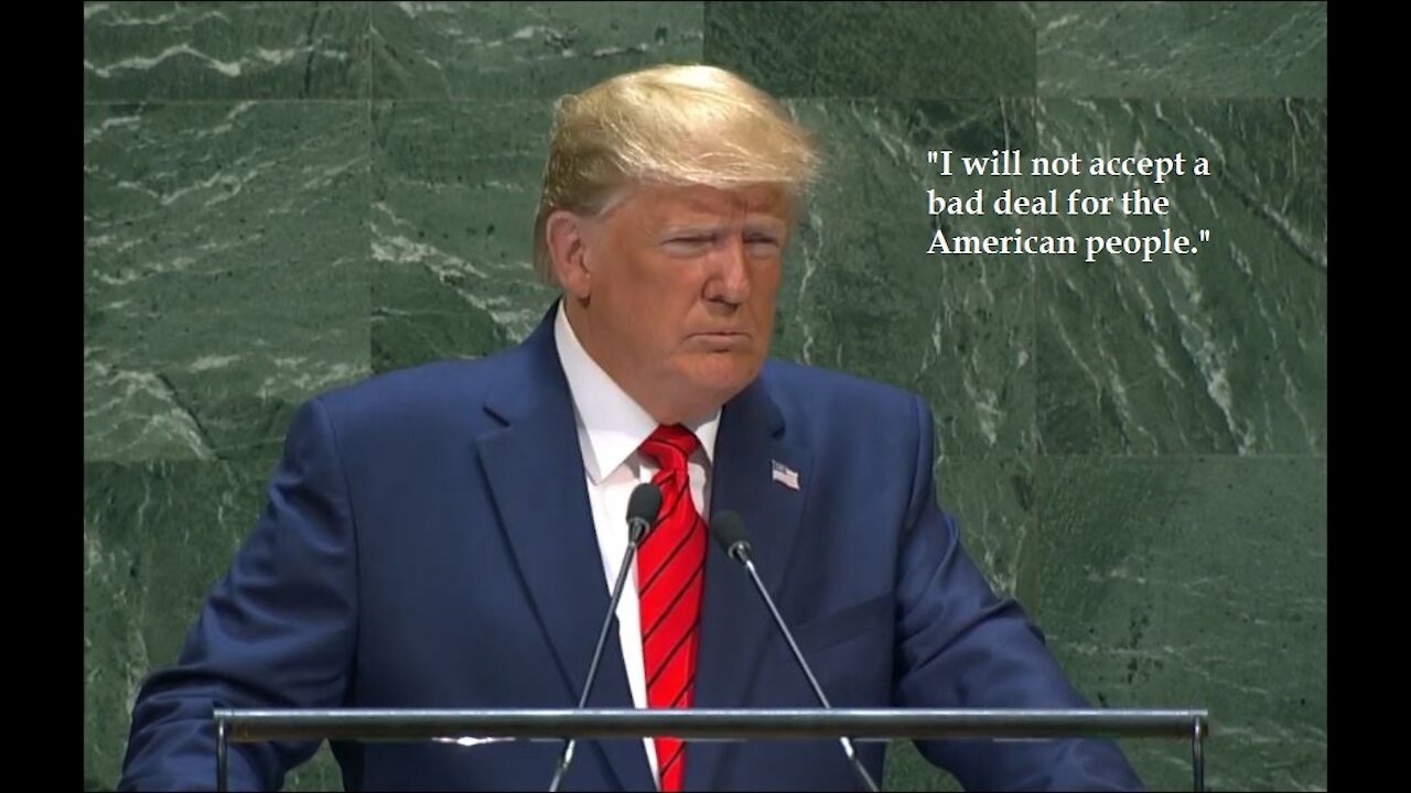 President Donald Trump Addresses the 74th Session of the United Nations - September 24, 2019