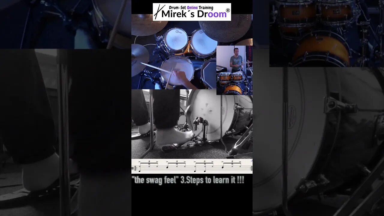 The "swag" Feel in 3.Steps @mireksdroom #beats #drumlessons #quintuplets