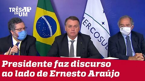 Bolsonaro pede por ampliação das relações comerciais do Mercosul