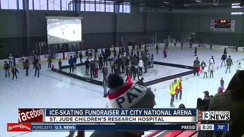 Ice-skating fundraiser at City National Arena