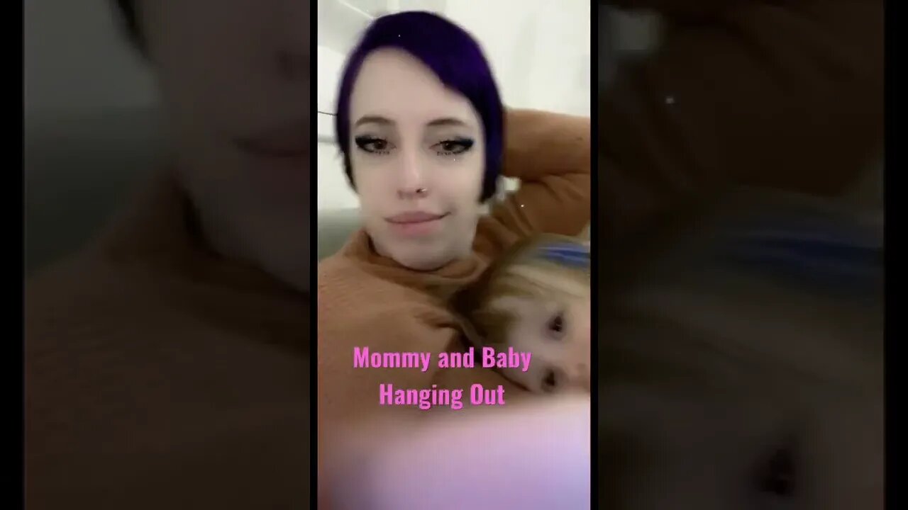 Mommy and Baby Hanging Out Cute Video Short