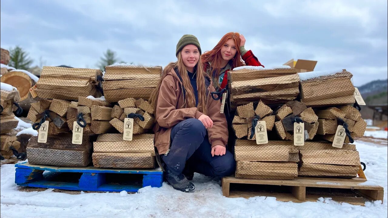 Upgrading Our Firewood Bundling System with NEW Tags! …and Jade tells us jokes??