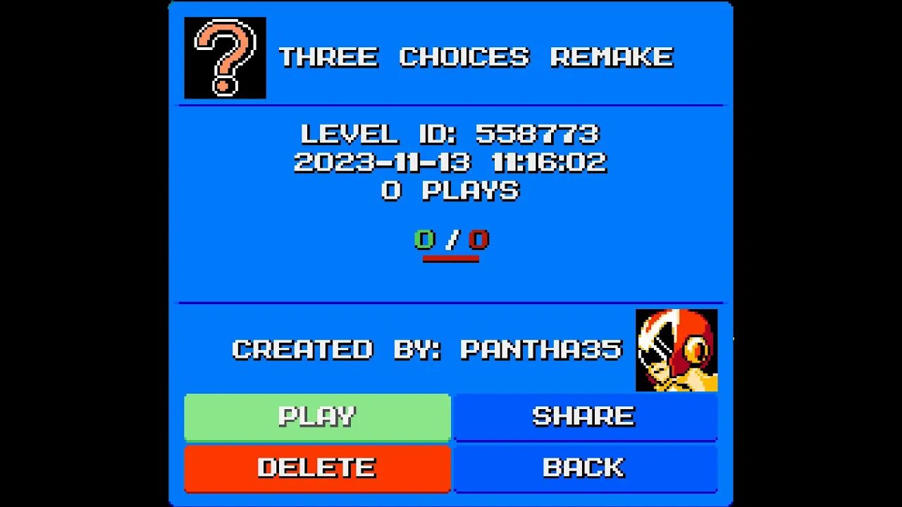 MegaMan Maker: Three Choices Remake (Pantha35) [ID#:558773]