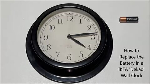 How to Replace the Battery in a Vintage IKEA Dekad Wall Clock