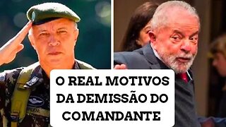 presidente Lula e os motivos da demissão do general Arruda que perdeu o comando do exército