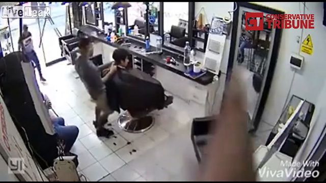 Video: Punk Tries To Rob Wrong Barber, Lucky To Be Alive After Savage Beating
