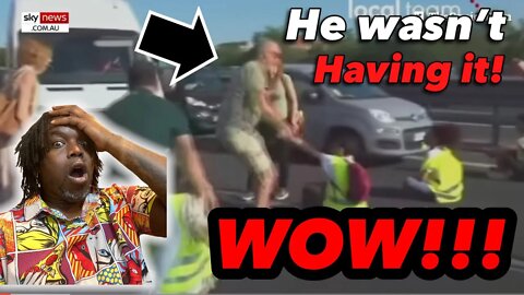 (((Reaction))) Protesters BLOCK a major highway in France.. A must watch