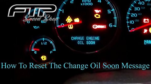 How to Reset the Change Engine Oil Message 2011 Suburban Quick Tech!