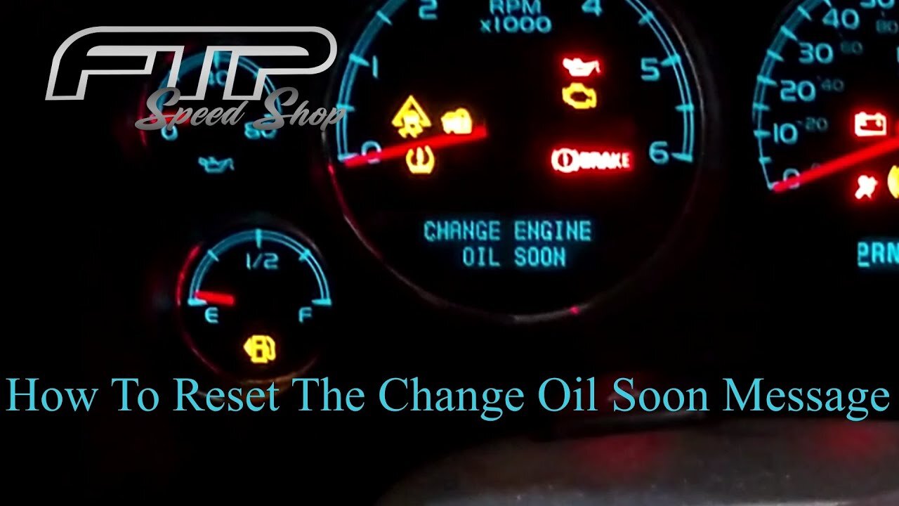 How to Reset the Change Engine Oil Message 2011 Suburban Quick Tech!