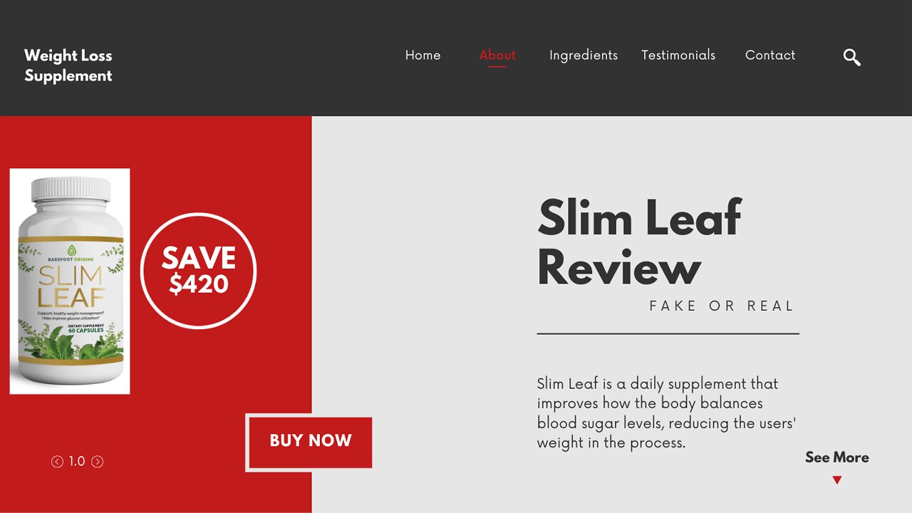 Slim Leaf Review | Fake or Real Weight Loss