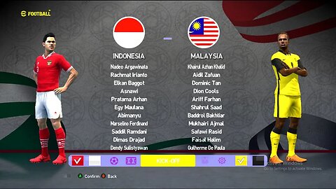 trial match between Indonesia vs Malaysia | PES 2023