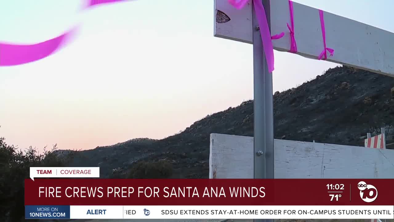 Fire crews prep for Santa Ana winds