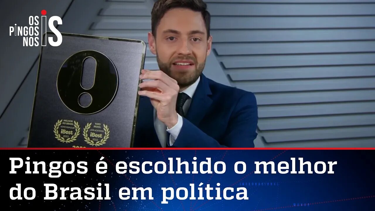 Programa 'Os Pingos nos Is' vence em duas categorias do Prêmio Ibest