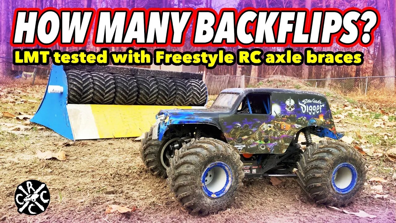 How Many Backflips Did I Do? RAW LMT Test Footage. Testing The Freestyle RC Axle Braces.