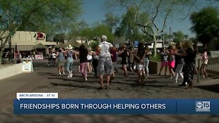 Friendships born through helping others