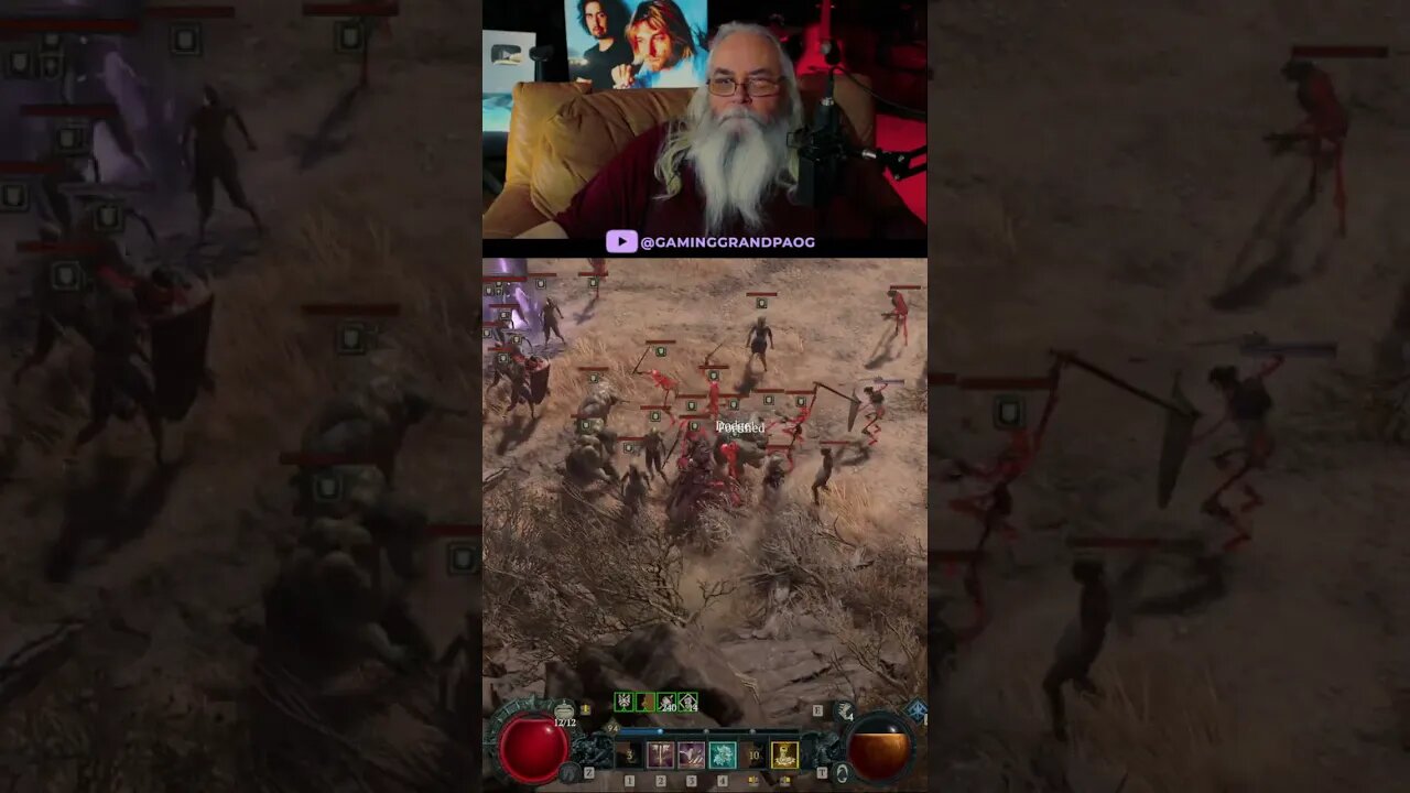 Diablo 4 Upheaval Barb action with Gaming Grandpa #gaminggrandpa #diablo4classes #gaming