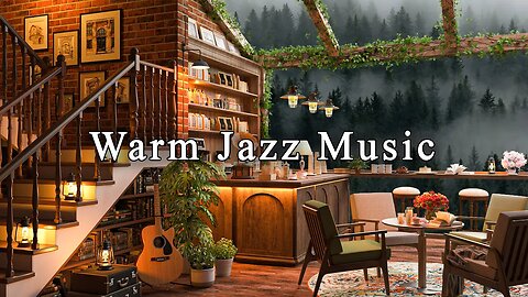 Stress Relief with Jazz Relaxing Music ☕ Cozy Coffee Shop Ambience ~ Smooth Jazz Instrumental Music