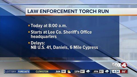 Law Enforcement Torch Run hits the streets Friday morning