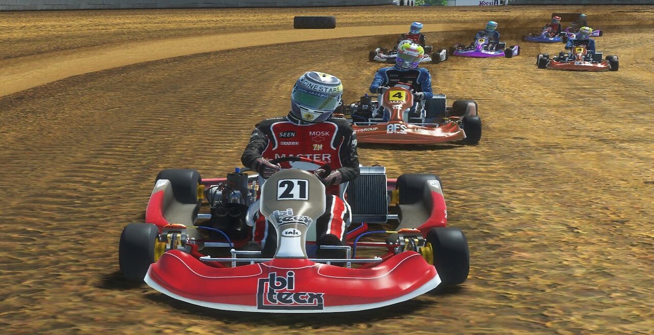 Go-Kart Racing Dirt Track Plymouth Speedway on RFactor 2