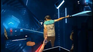 Beat Saber Practicing Nitoryu(Two Swords Style) in Hard Mode, Escape ( ft. Summer Haze )