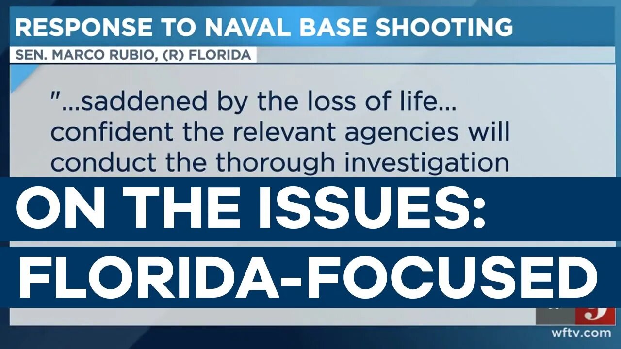 Sen. Rubio Sends Clear Message in the Aftermath of Pensacola Tragedy