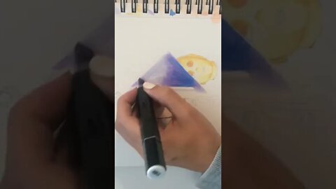 Trying New Art Style on YouTuber #Drunk3po #copicmarker #celestial #art #youtubers