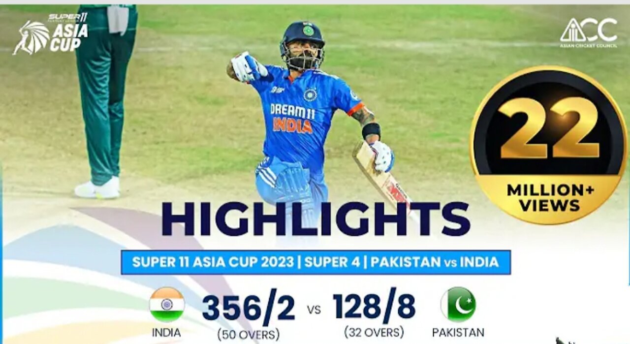 Super11 Asia Cup 2023 | Super 4 | Pakistan vs India | Full Match Highlights